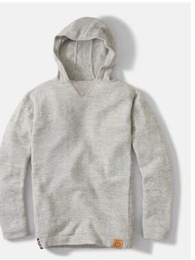 PAKA handmade gray light weight hoodie alpaca blend medium